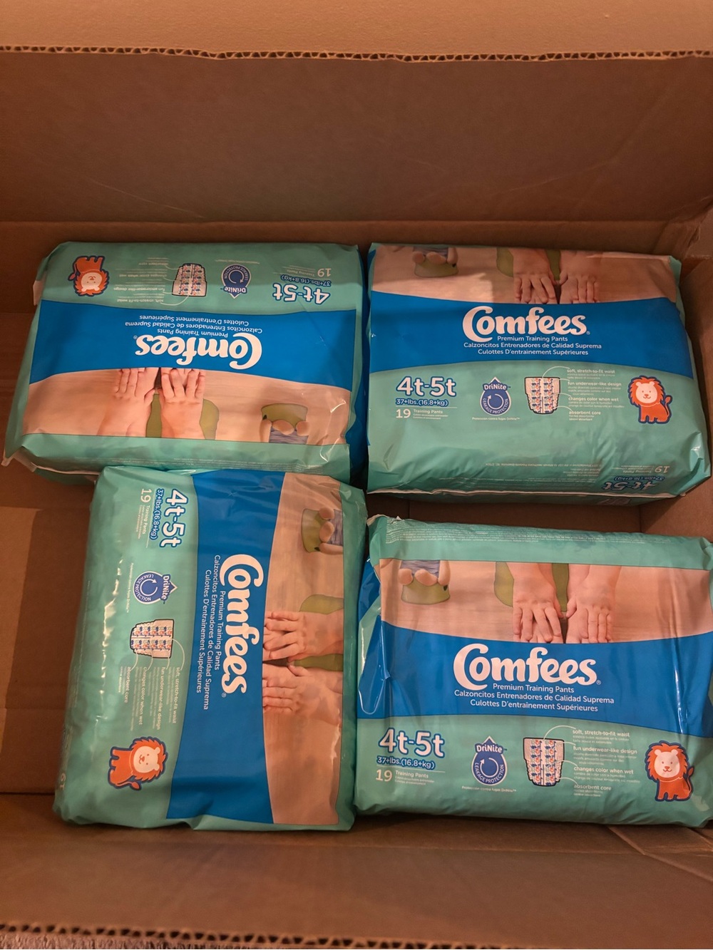 Comfees Training Pants 4t-5t - Pack of 4